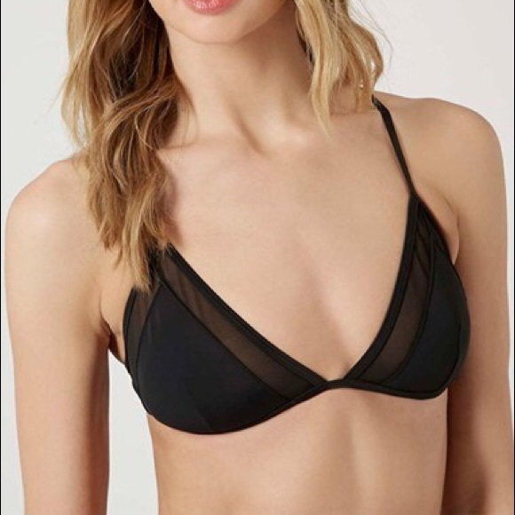 Mesh Cut-Out Triangle Bikini Top & Cheeky bottoms - Picture 3 of 4